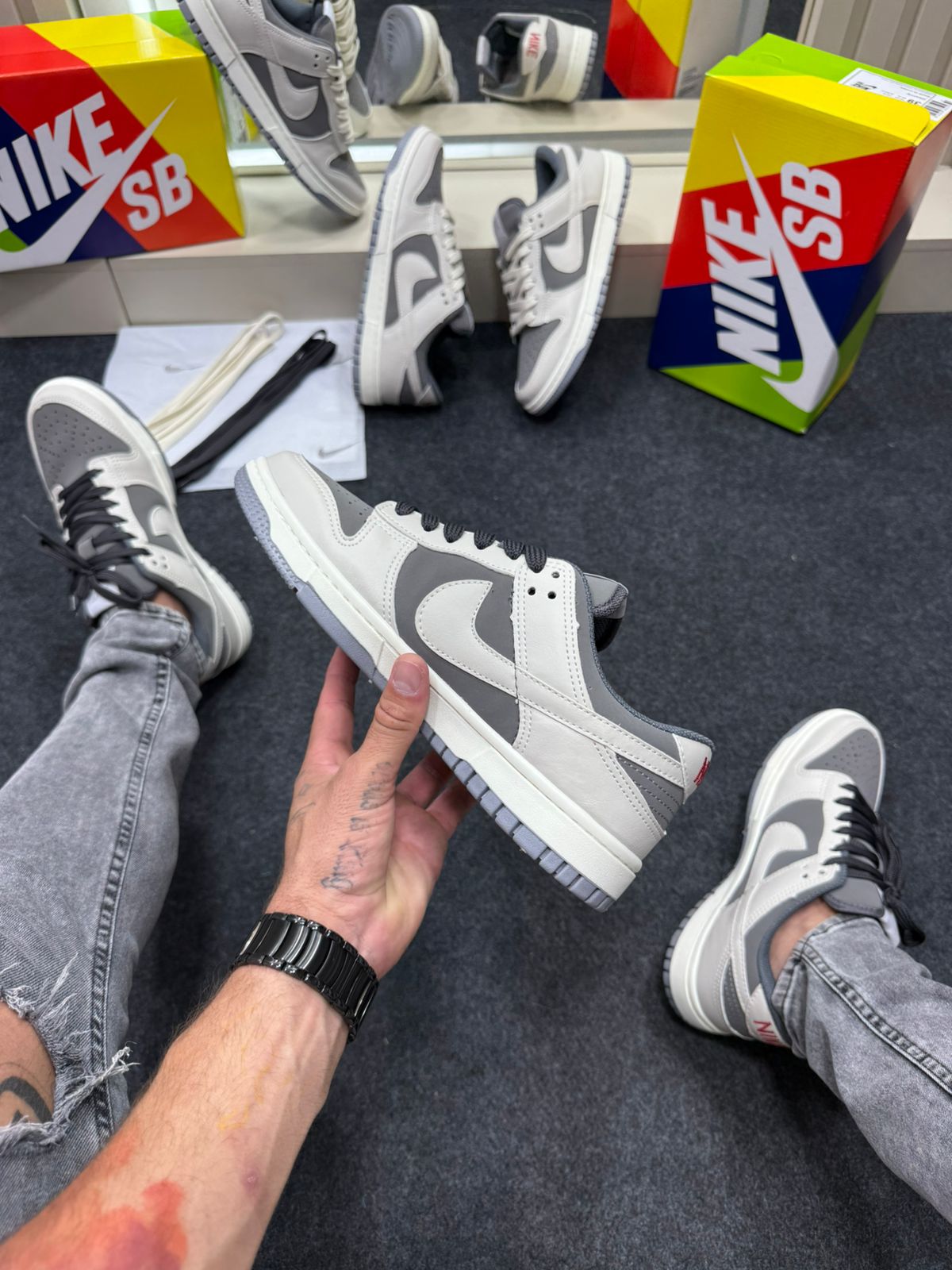 Nike Skateboarding Dunk Low Pro Off White Chumbo