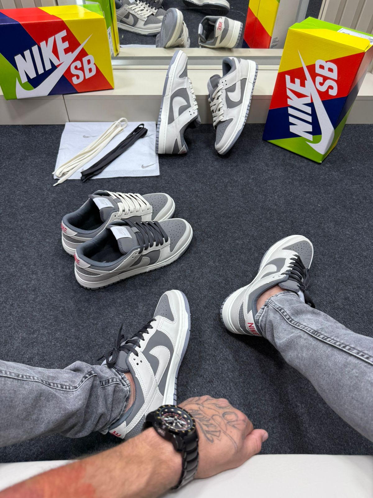 Nike Skateboarding Dunk Low Pro Off White Chumbo