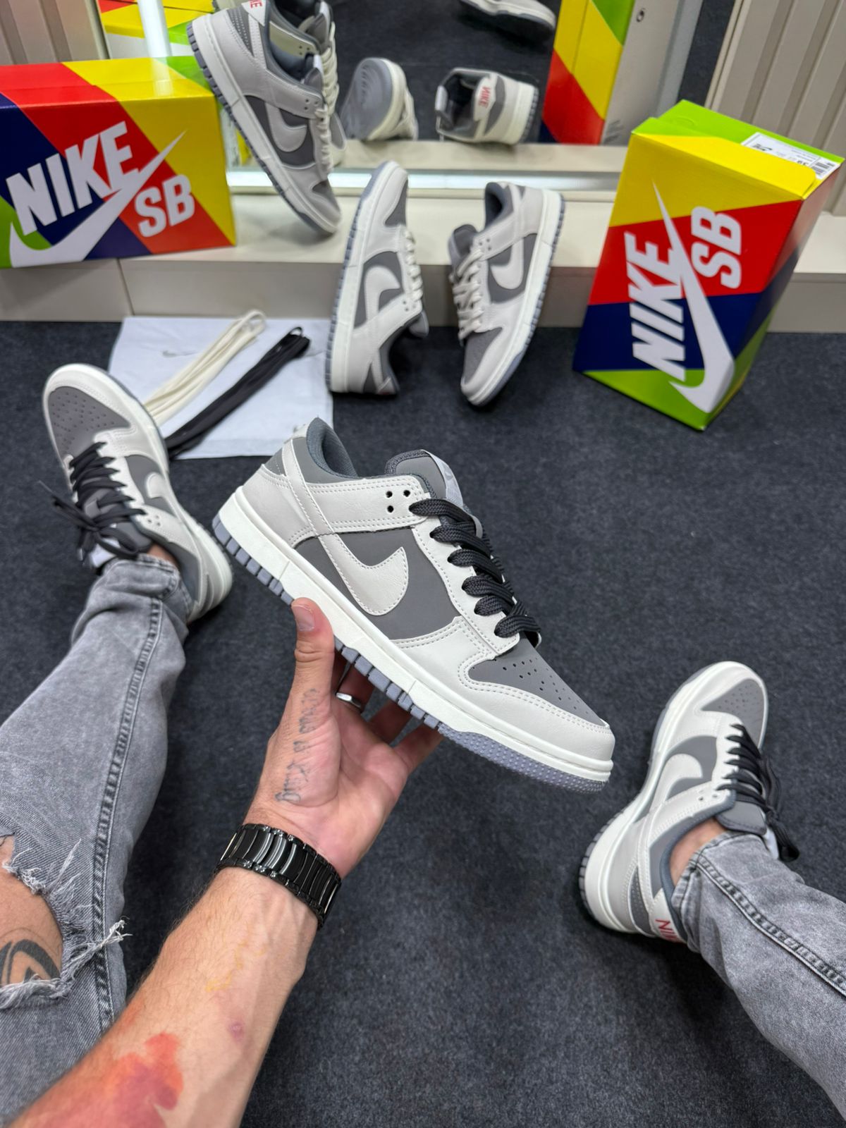 Nike Skateboarding Dunk Low Pro Off White Chumbo