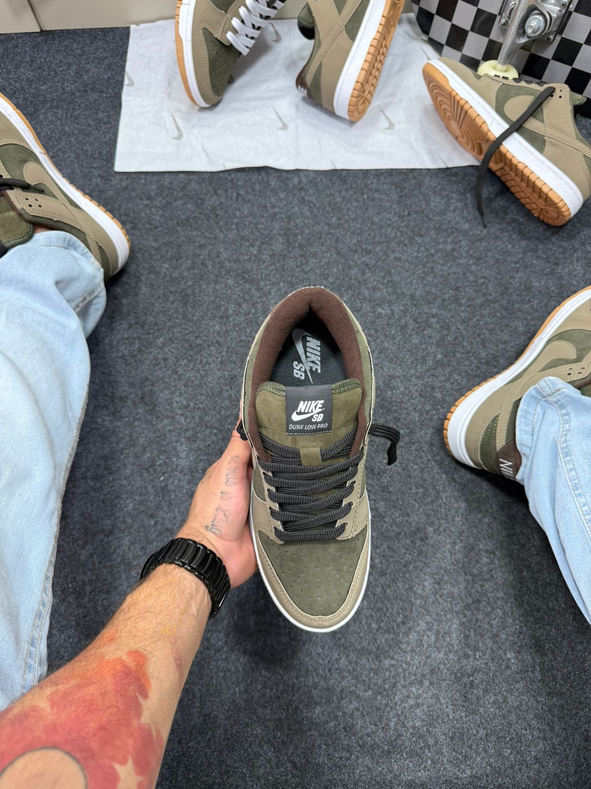 Nike Skateboarding Dunk Low Pro Verde Militar