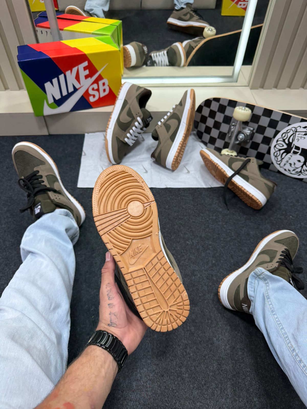 Nike Skateboarding Dunk Low Pro Verde Militar