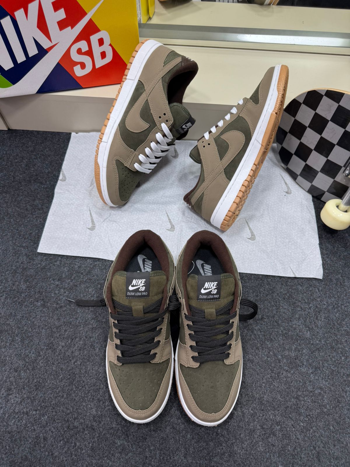 Nike Skateboarding Dunk Low Pro Verde Militar