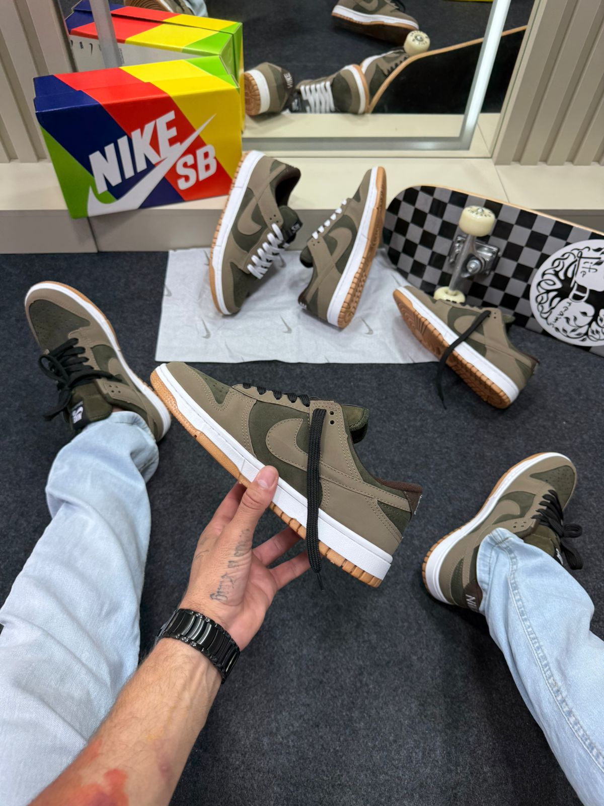 Nike Skateboarding Dunk Low Pro Verde Militar