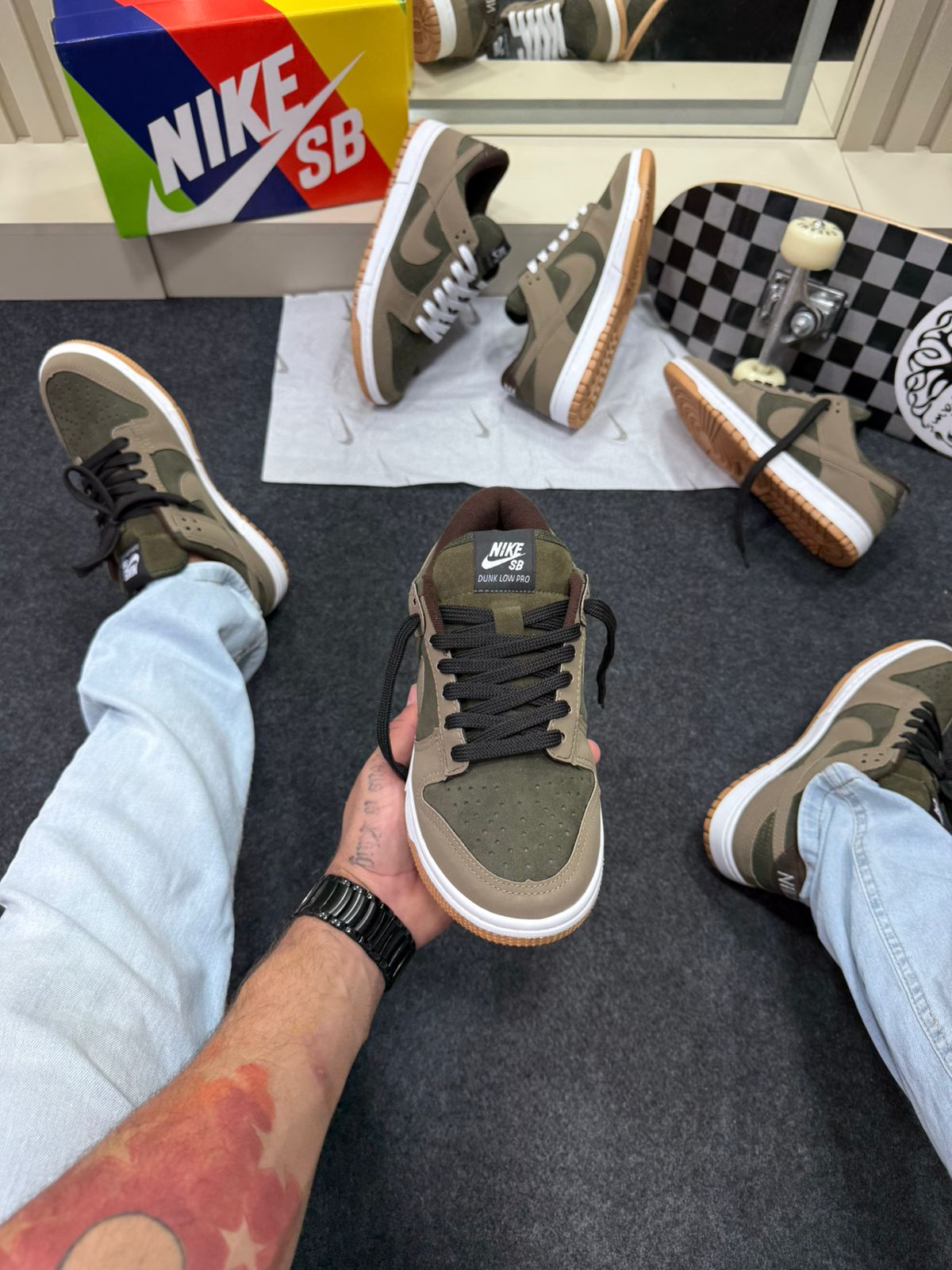 Nike Skateboarding Dunk Low Pro Verde Militar