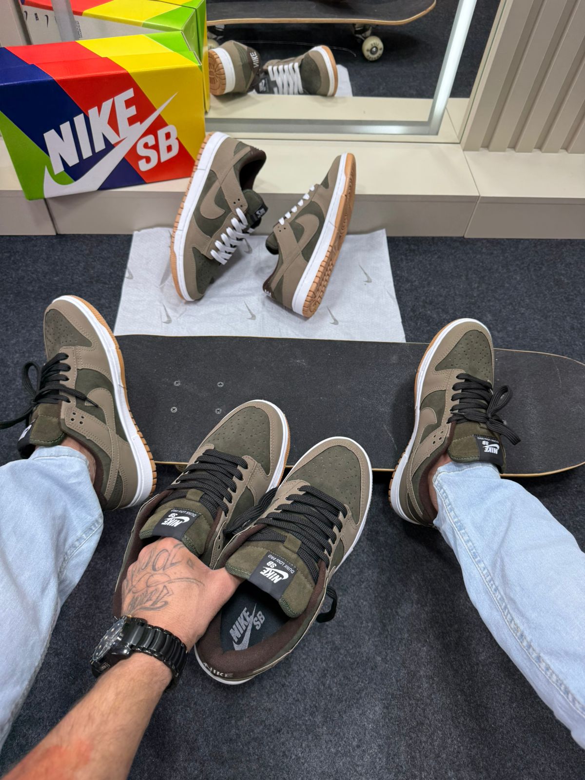 Nike Skateboarding Dunk Low Pro Verde Militar