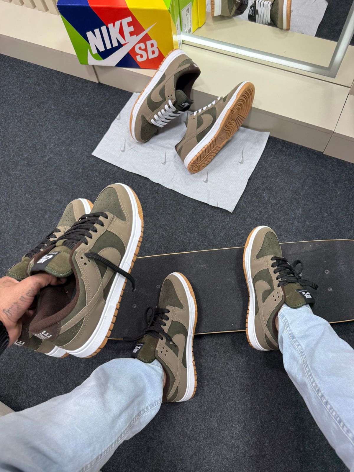 Nike Skateboarding Dunk Low Pro Verde Militar