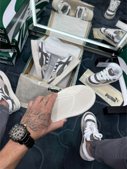 Puma Camurça Premium Marrom e Branco