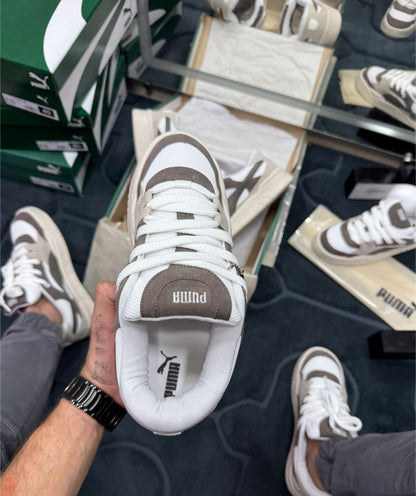 Puma Camurça Premium Marrom e Branco