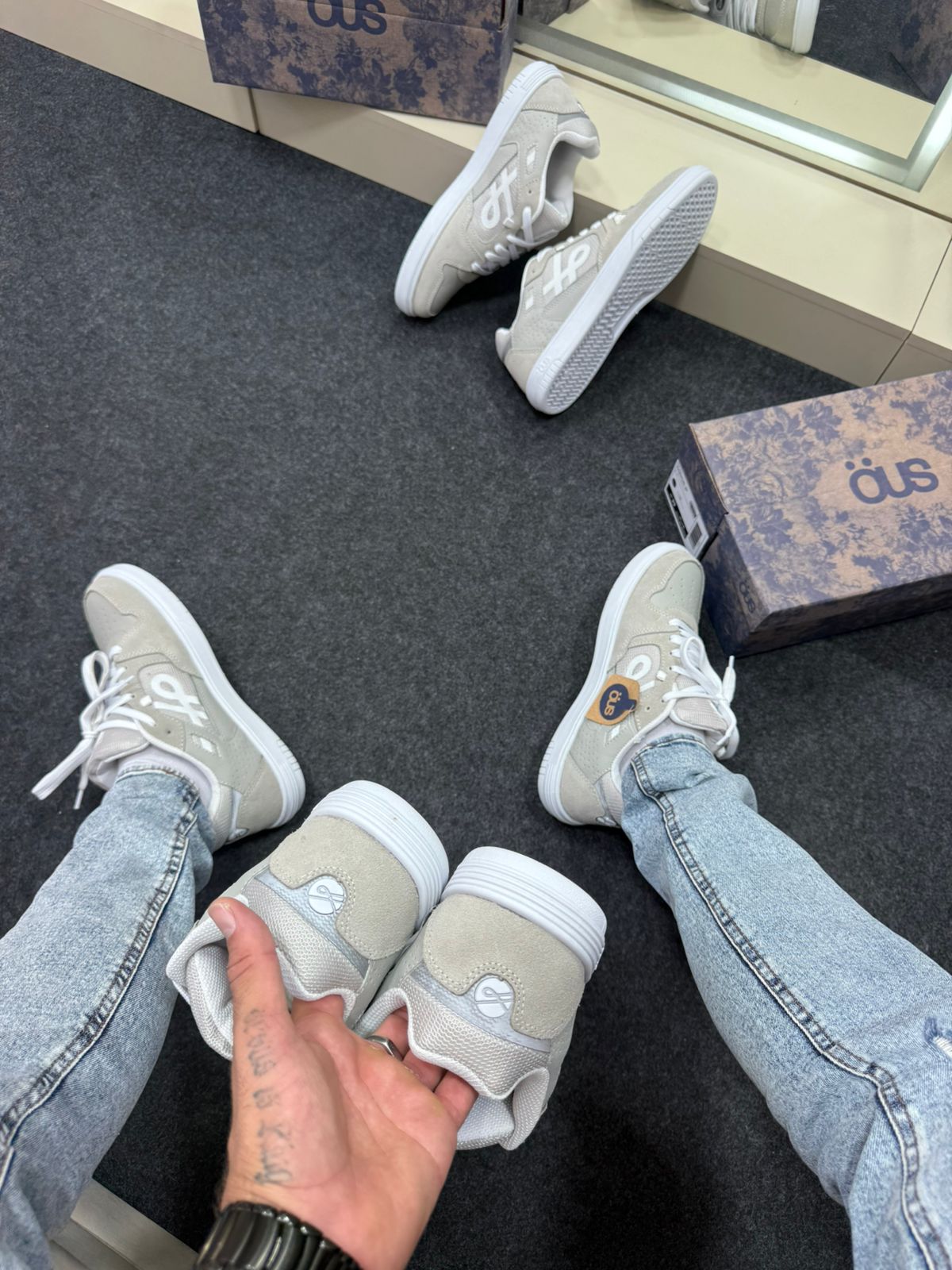 Tênis OUS Essencial Premium Cinza Elegante