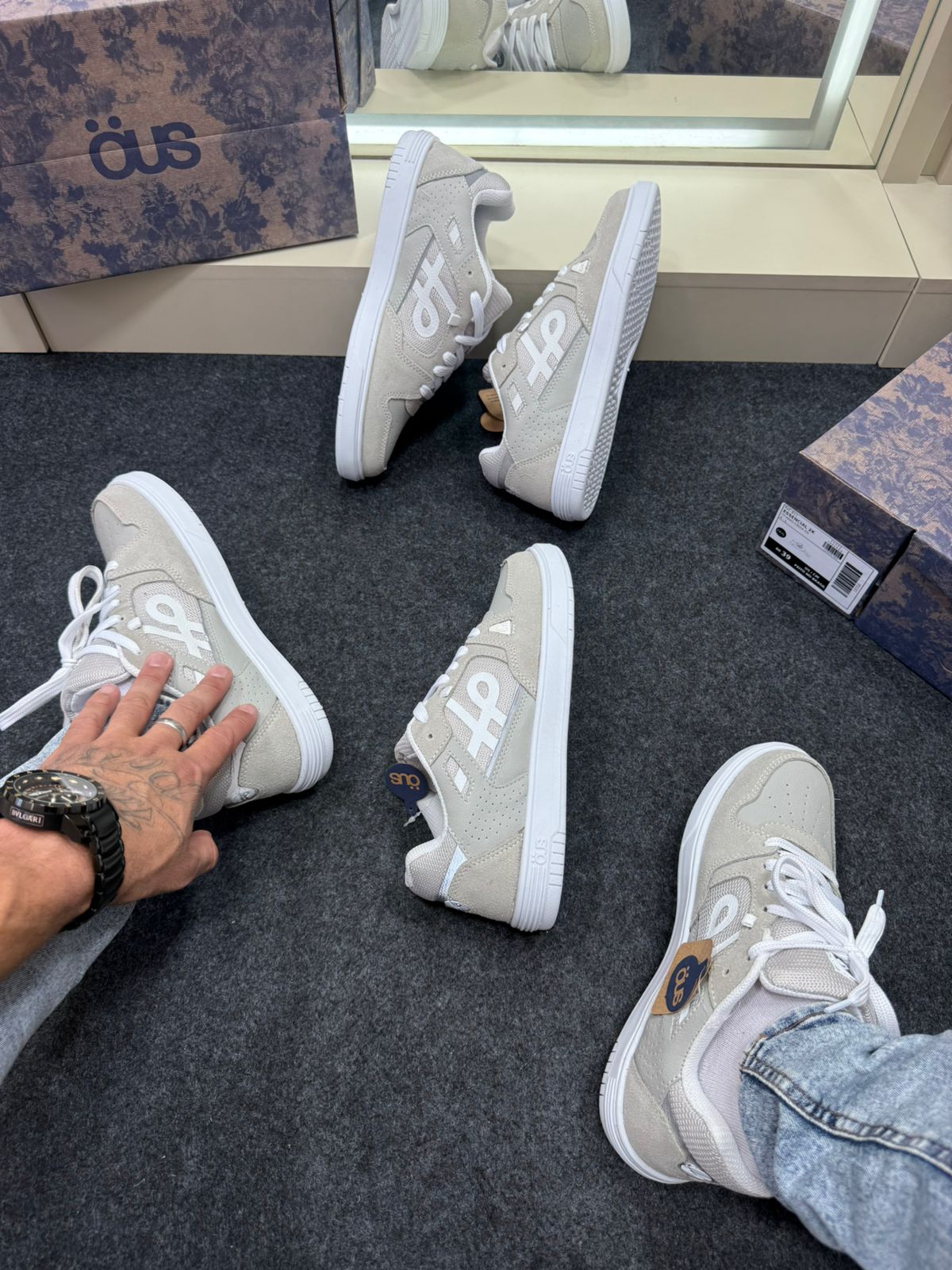 Tênis OUS Essencial Premium Cinza Elegante