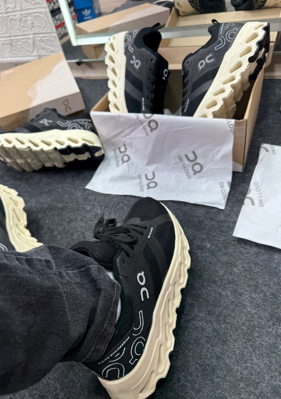 Tênis On Cloud Premium Preto Atacado