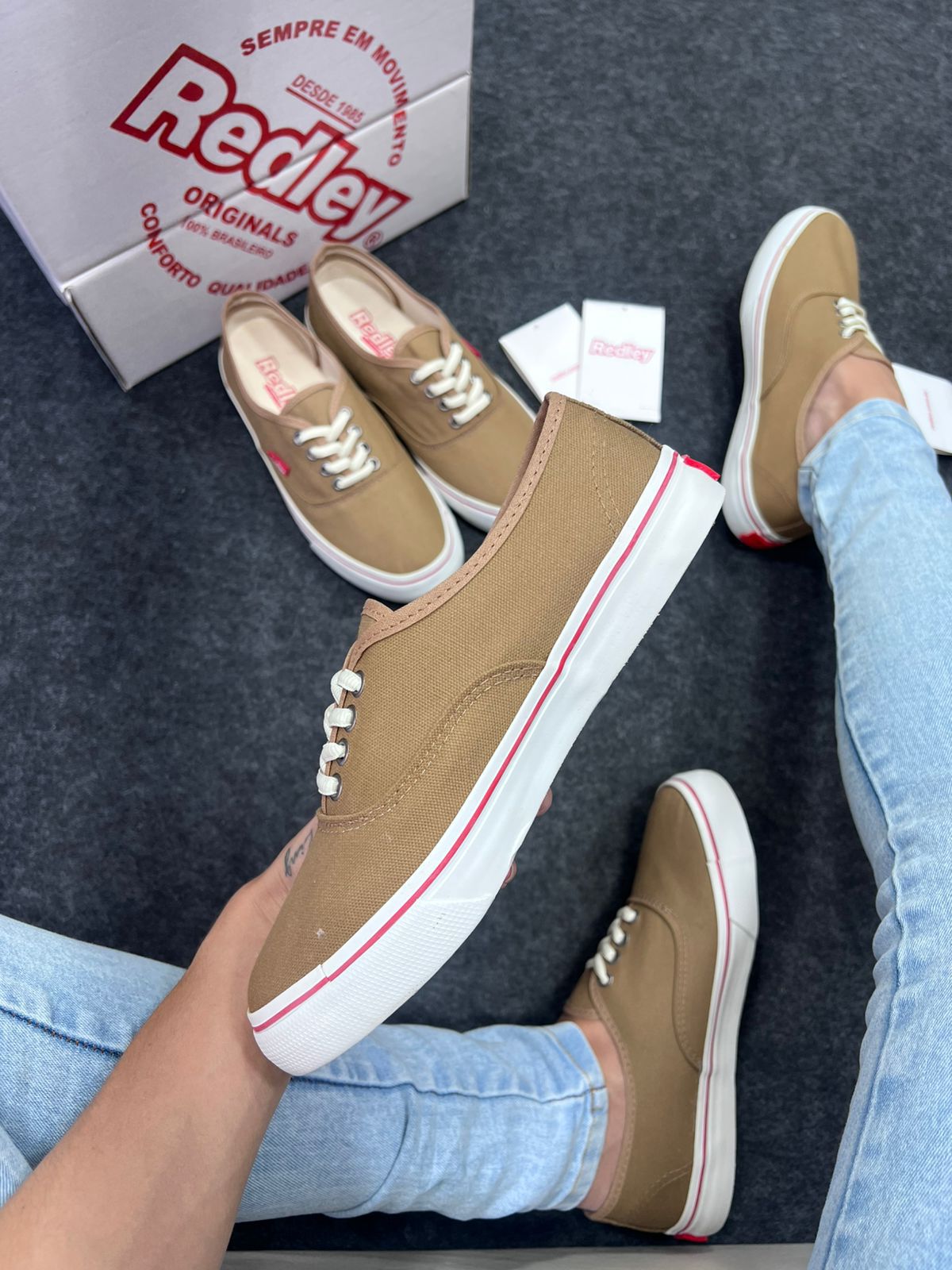 Tênis Redley Vulcanizado Premium Caramelo