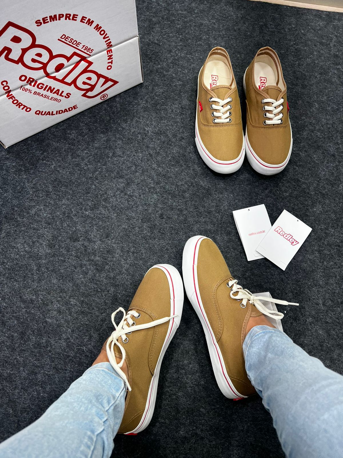 Tênis Redley Vulcanizado Premium Caramelo