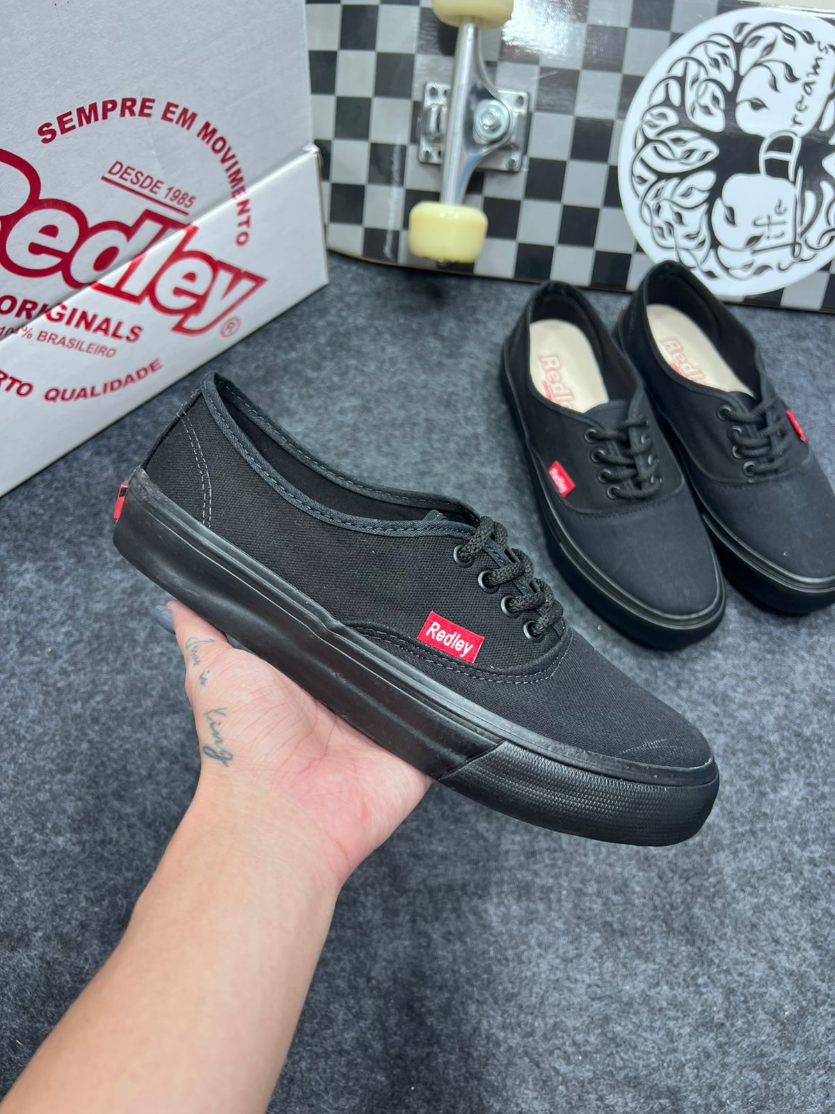 Tênis Redley Vulcanizado Premium Preto