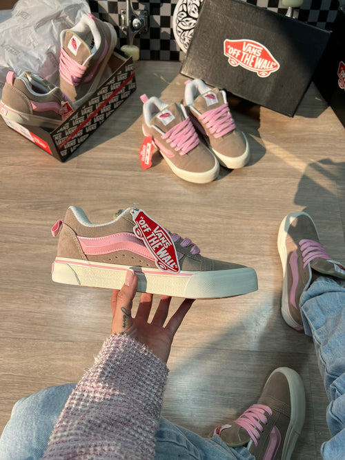 Vans Knu Bege e Rosa Premium