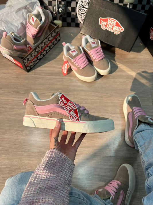 Vans Knu Bege e Rosa Premium
