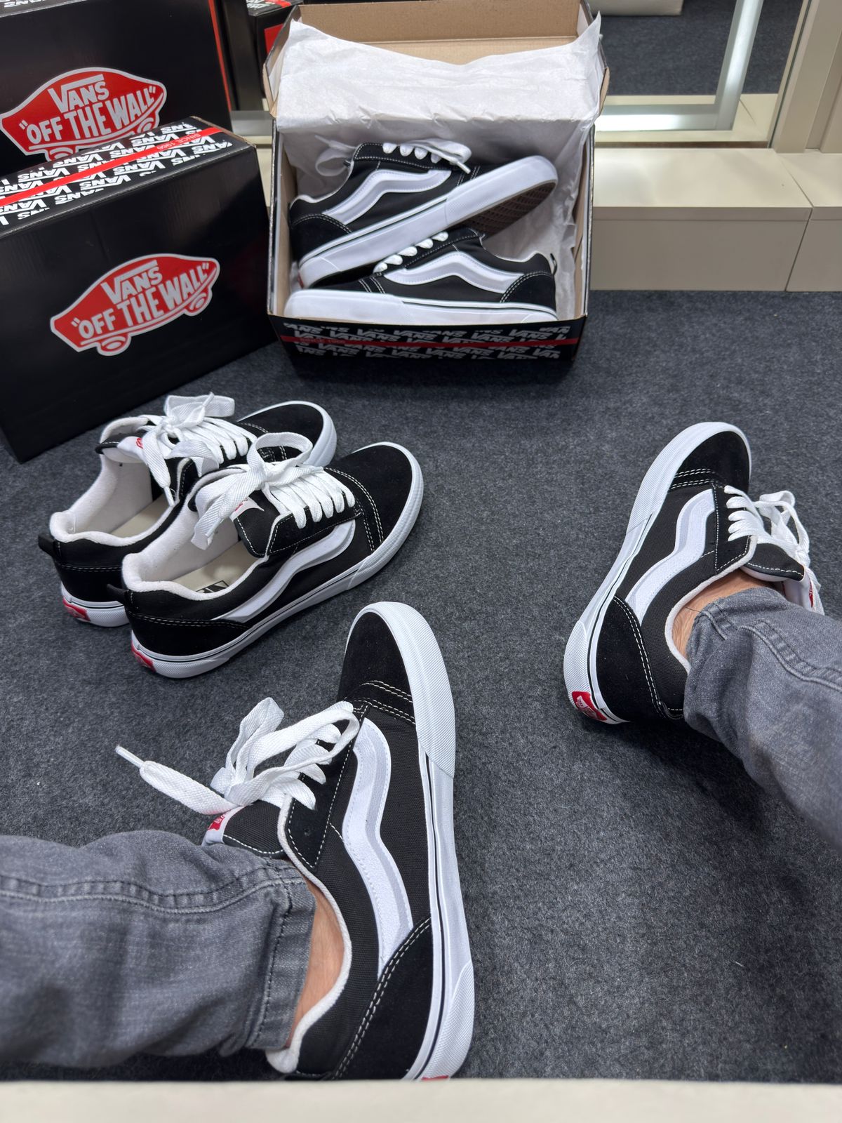 Vans Knu Vulcanizado Premium Preto e Branco