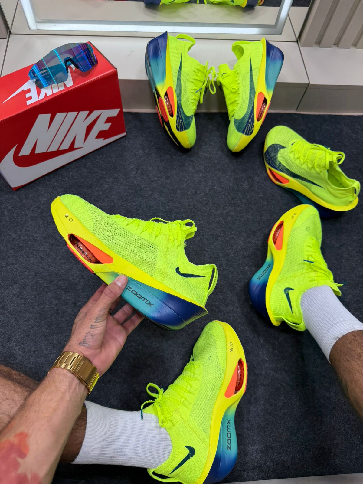 ZoomX Alphafly 3 Verde Limão