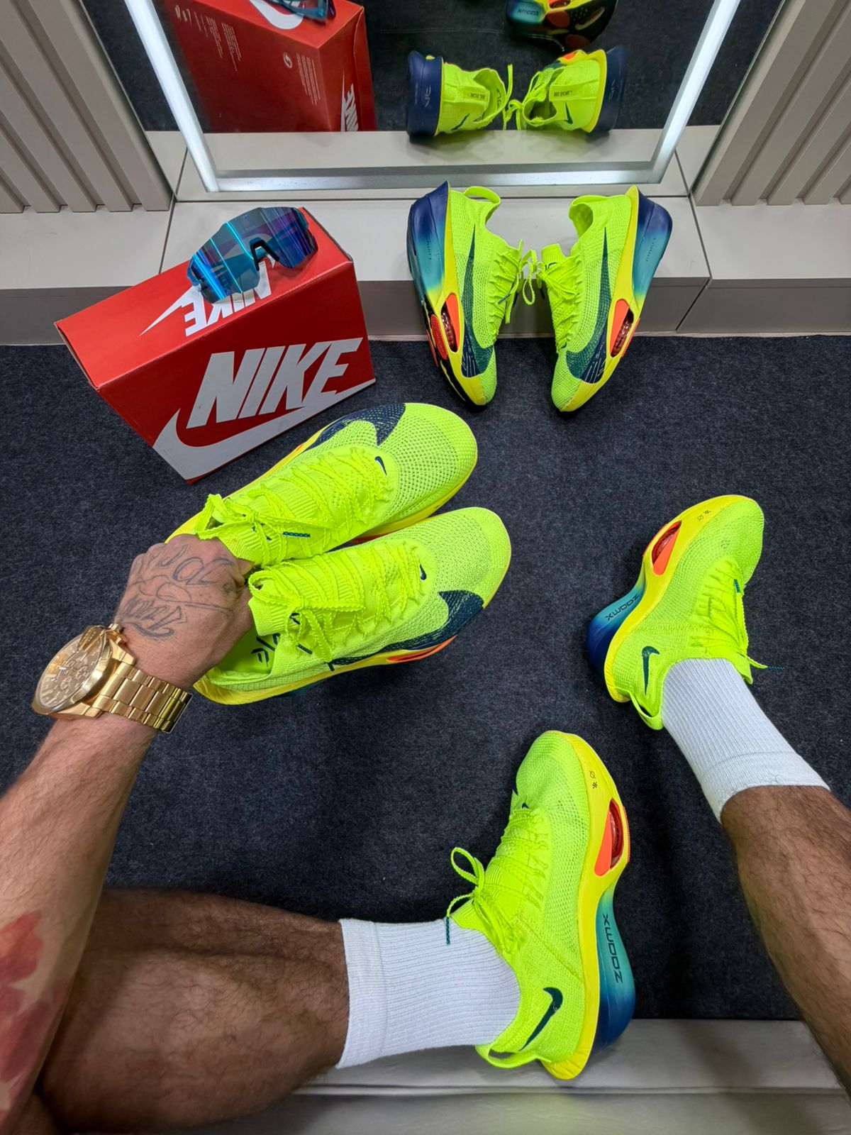 ZoomX Alphafly 3 Verde Limão