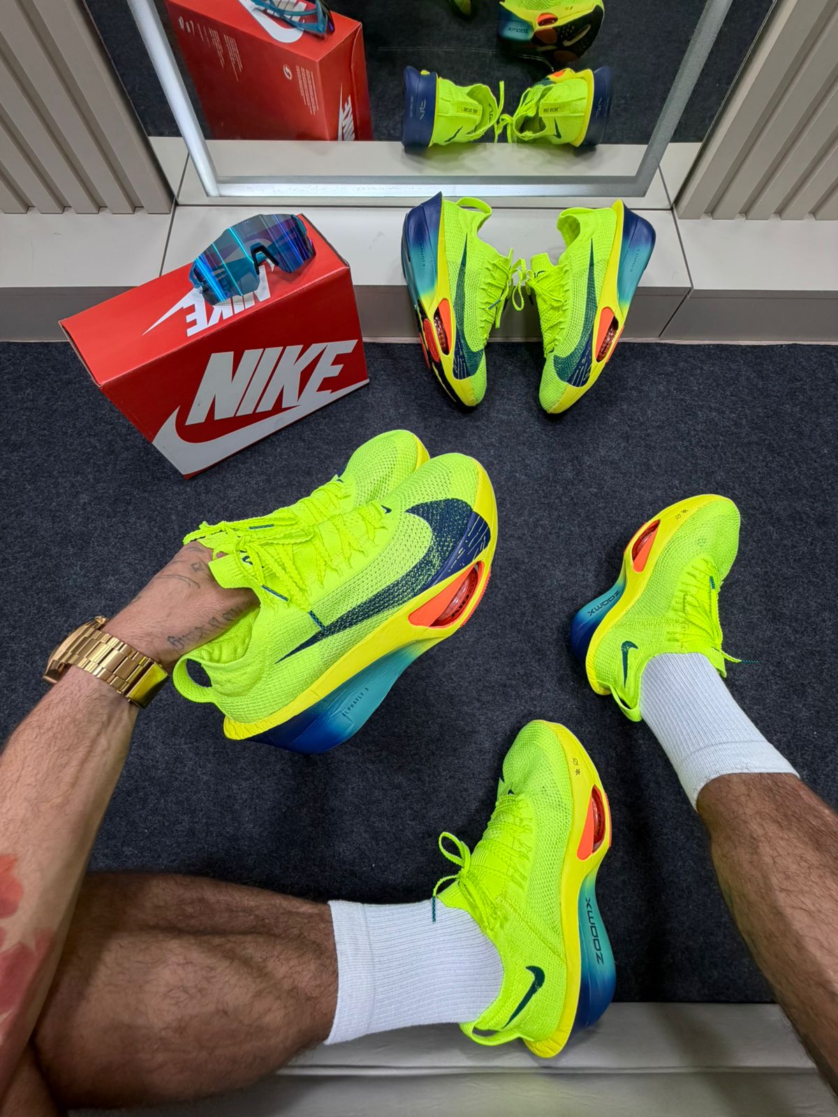 ZoomX Alphafly 3 Verde Limão