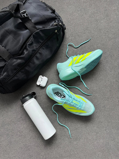 Adizero laranja azul com verde