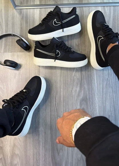 Air Force 1 GS — Preto e Off-White