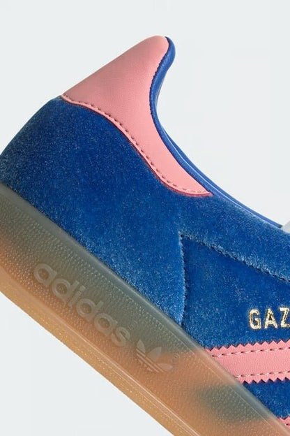 Adidas Gazelle Indoor Blue Semi Pink Velvet Azul
