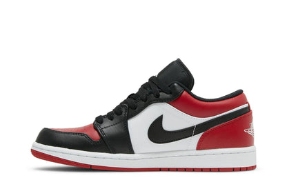 Air Jordan 1 Low Bred Toe Vermelho